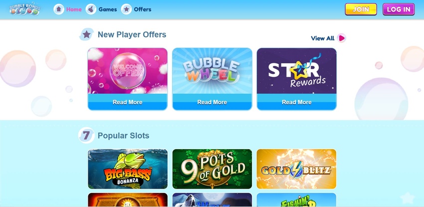 Bubble Bingo Bonus Website