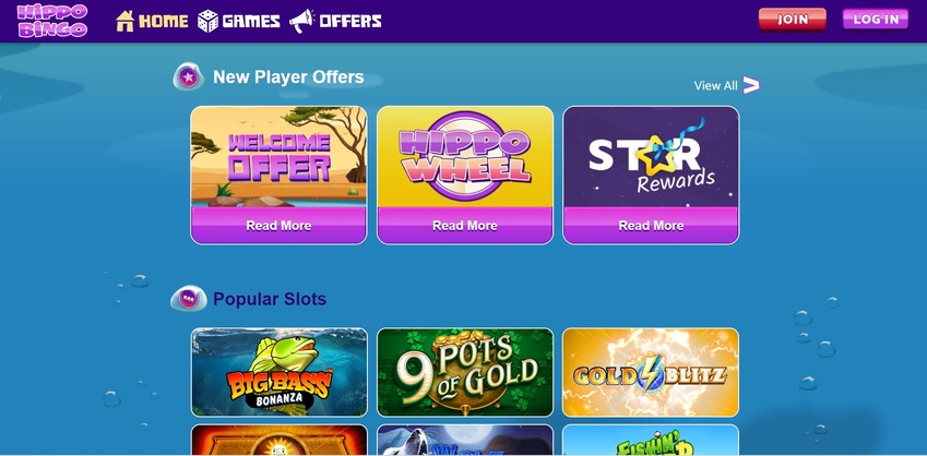 Hippo Bingo Website